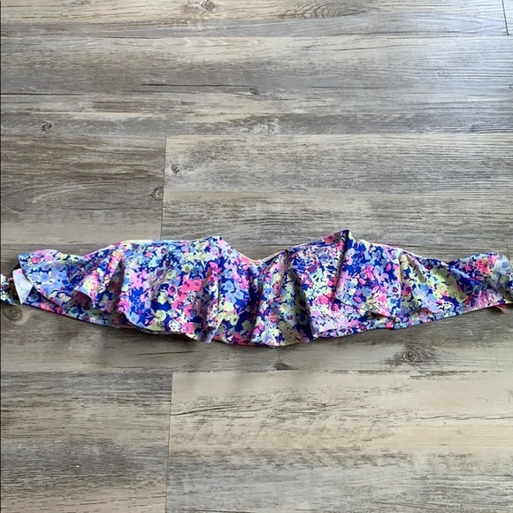 Women's Victoria’s Secret Swimsuit Strapless Bikini Top With Tie Straps Medium - Picture 2 of 14